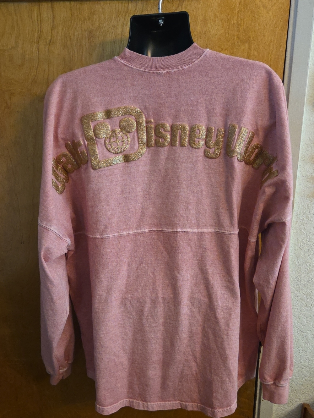Walt Disney World Briar Rose Gold Glitter Spirit Jersey for Adults Size XL